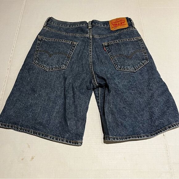Levi's Shorts Blue Denim W32 Hi Rise mid-length - Picture 2 of 7
